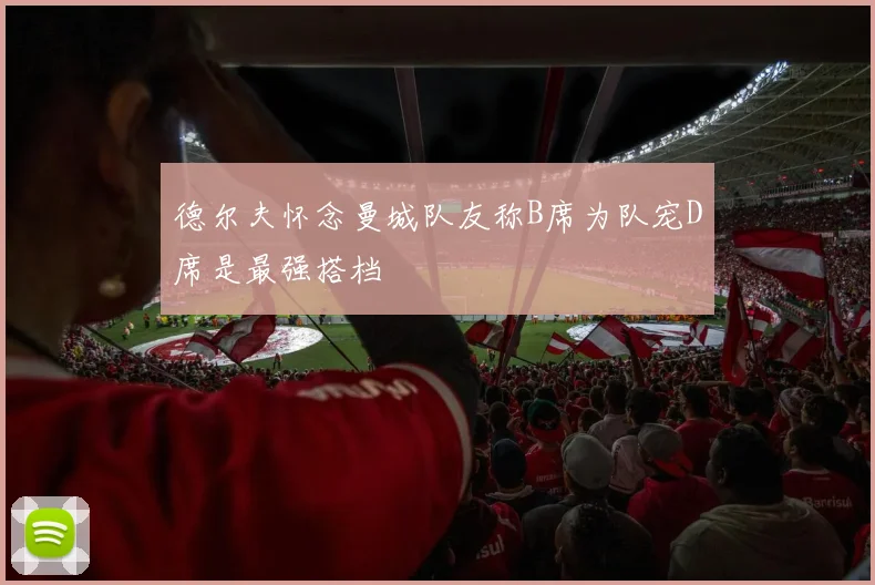 德尔夫怀念曼城队友称B席为队宠D席是最强搭档